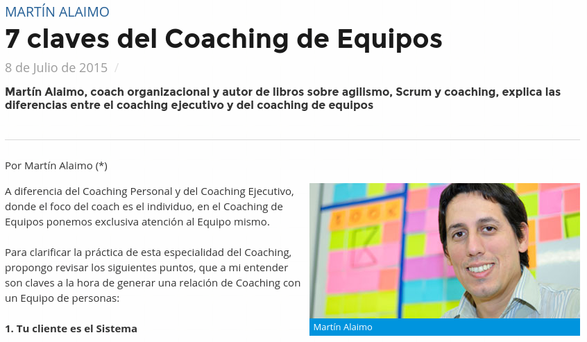 7 claves del Coaching de Equipos