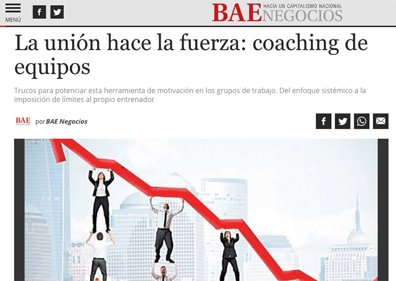 La unión hace la fuerza: coaching de equipos