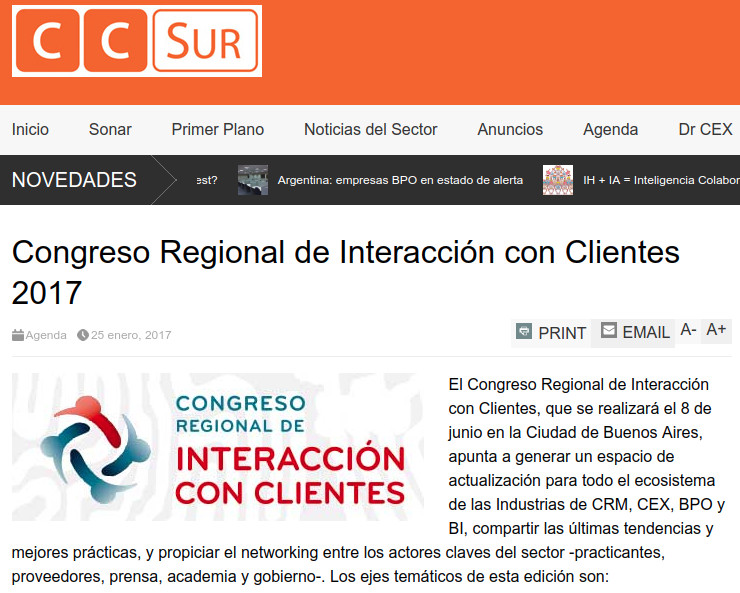 Kleer en Congreso Regional de Interacción con Clientes 2017