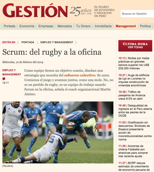 Scrum: Del rugby a la oficina