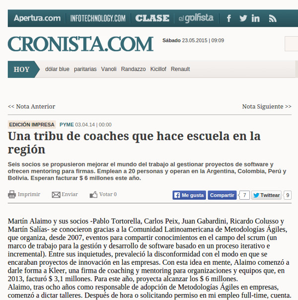 Una tribu de coaches que hace escuela en la región